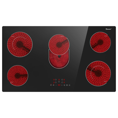 36인치 5버너 전기 요리장 8400W 방사성 세라믹 요리장 220~240v